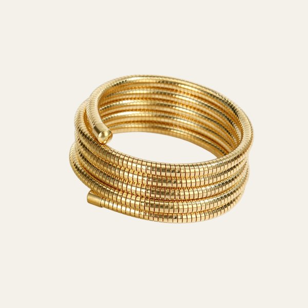 Pulsera Vexa espiral dorada